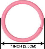 Pink baking varnish finish close-up on Samloo keychain hardware