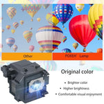 PXOEH replacement lamp cup showing anti blue light protective film coating