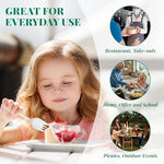 Eco conscious plant starch white tableware alternative details