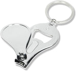 Elechobby zinc nail clipper bottle opener keychain front view