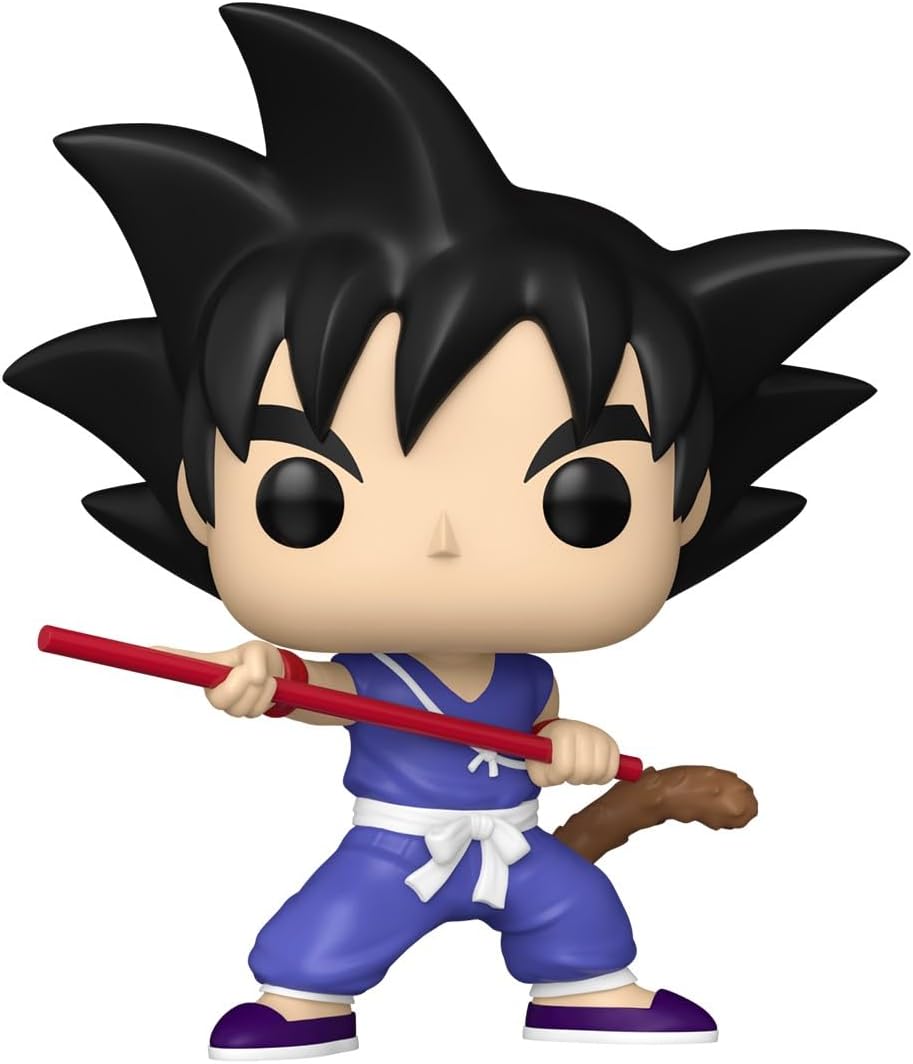 Funko Pop animation Goku figure side angle showcasing Power Pole