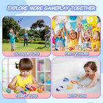 Collection of forty eight vibrant sensory toys arranged as party favors and classroom prizes.