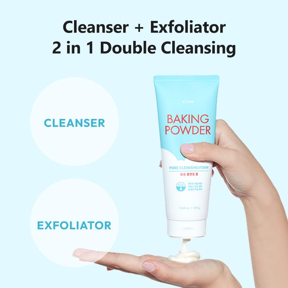 Back label view showing ingredients list for ETUDE pore cleansing foam