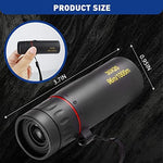 HDAJY compact optical scope positioned next to a smartphone adapter mount for mobile photography
