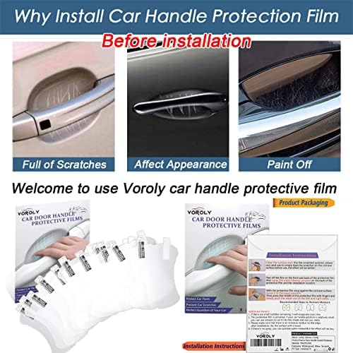 Anti scratch transparent door bowl protection film set of 10 pieces