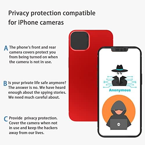Close up look of ultra thin privacy slider accessory for Apple iPhone 13 series