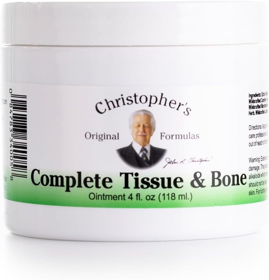 Christopher's Original Formulas Complete Tissue & Bone Ointment, Herbal Topical for Muscle & Joint Support, 4 fl oz - Image 1