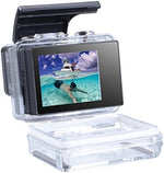 Suptig LCD BacPac screen attached to a protective camera shell for underwater exploration.