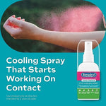 Travel size 2 fluid ounce Benadryl itch spray bottle for first aid kits.
