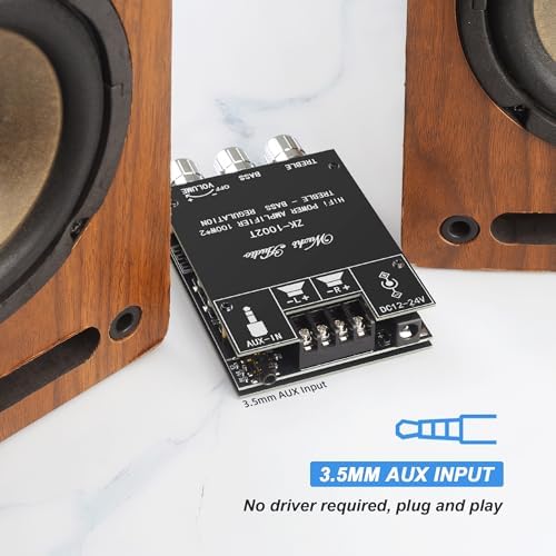 Wuzhi Audio ZK-1002T module with acrylic casing shell fully assembled