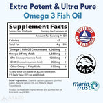 Arazo Nutrition authentic high EPA and DHA fish oil packaging details