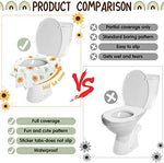 Shimeyao waterproof toddler potty training liners showing the non slip adhesive strips on the underside