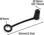 DGHAOP black rubber hooded pourer caps on bottle spout