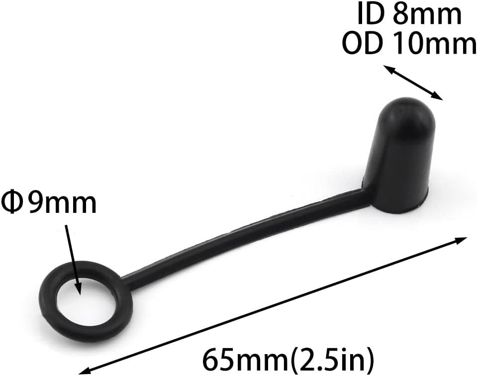 DGHAOP black rubber hooded pourer caps on bottle spout