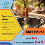 Kitchen sink odor eliminator capsules in container