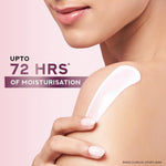 Pond's moisturizing body lotion applied on dry skin
