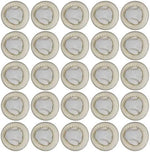 Measurement showcase of the medium size rolled rubber finger guards