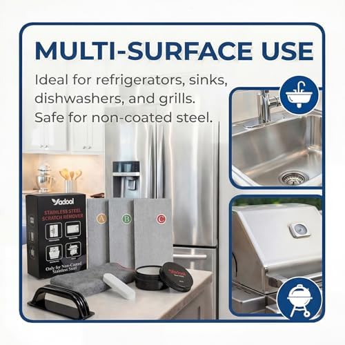 Yadool scratch remover kit instruction set for appliances