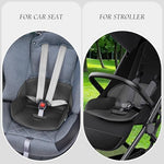 Side profile of baby piddle pad in a modern stroller