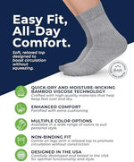 Close up of the non-binding stretch top on Pembrook diabetic socks.