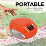 Proscan Elite portable audio system side profile with carry handle