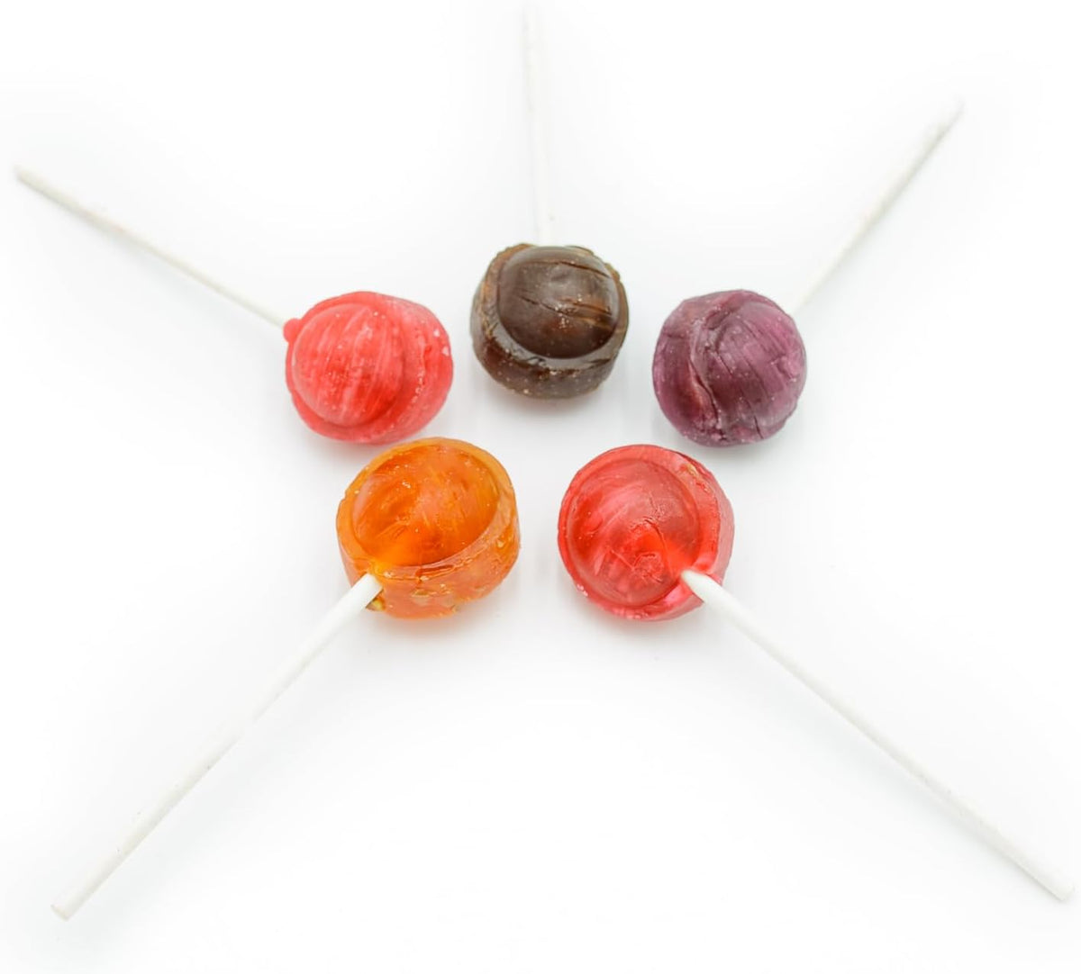 One pound packaging of sweet confections showcasing twenty four pieces of candy.
