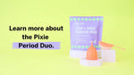 Eco friendly period solution with Pixie Cup and Disc Duo packaging