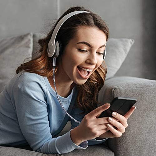 Tan QY tangle free braided audio cable design