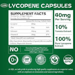 LIIFE tomato extract capsules ingredient nutrition facts label panel