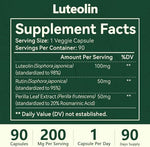 Authentic imported HyberVive ultra purity luteolin capsules container showing lifestyle care