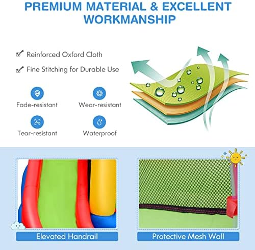 The included 740w air blower and storage bag accessories
