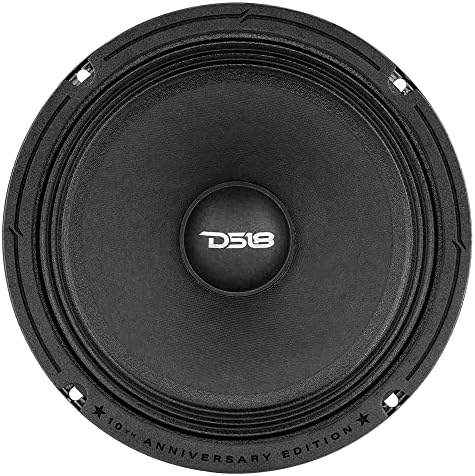 DS18 PRO-84XA single 4 Ohms vehicle speaker unboxed showing premium pro-audio build quality.