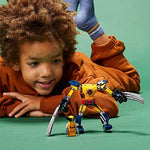 Side view showing the scale and posable limbs of the completed collectible figure