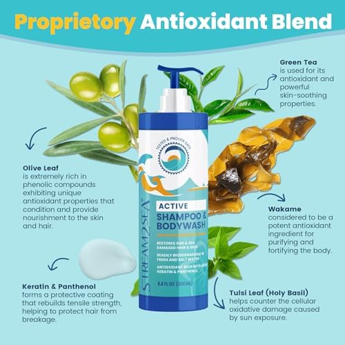 STREAM 2 SEA 3 in 1 Shampoo Body Wash and Conditioner, Reef Safe, All Natural and Organic Camping Shampoo and Liquid Soap, Skin and Hair Care for Men and Women, Sulfate and Paraben Free, 32 oz - Image 6