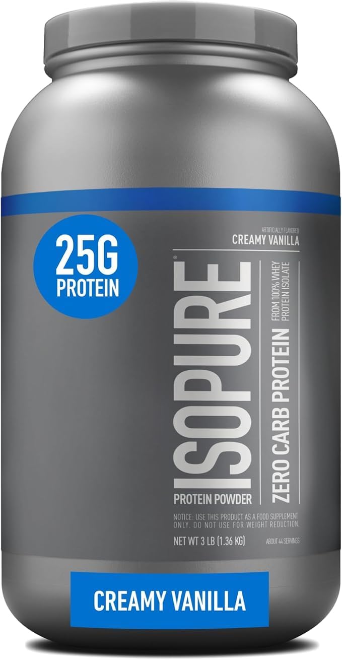 Isopure Zero Carb 100% Whey Protein Isolate - 3 lbs (Creamy Vanilla) - Image 1