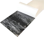 Detailed view of the plain non-adhesive backing on E. James rubber