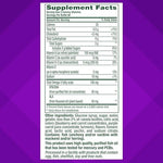 Vitafusion heart health support dietary supplement bottle back