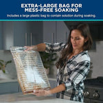 Fume free stainless steel and enamel griddle cleaning kit