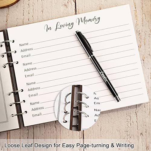 Wooden in loving memory table sign for funeral service