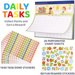 Putska magnetic reward chart and sticker sheets for toddlers