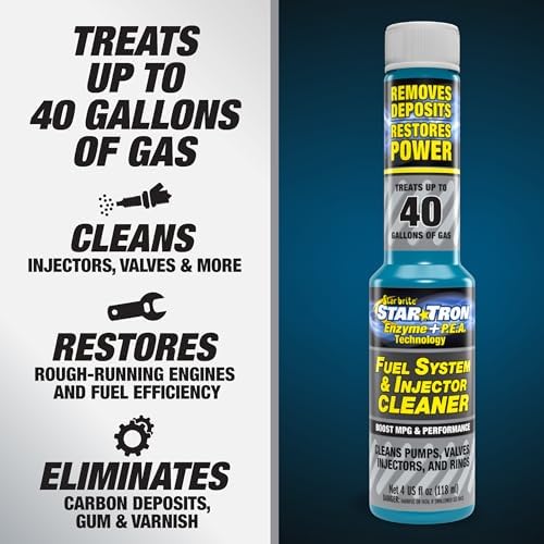 Star Brite carbon deposit remover liquid bottle highlighting alcohol free formulation