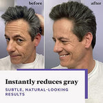 Side view of the Just For Men Touch of Gray kit box displaying product benefits and ammonia-free formulation details.