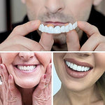 Customizable snap-on smile teeth being molded in hot water
