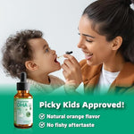 Nature's Nutra Premium Liquid DHA for infants packaged securely for safe direct oral administration.