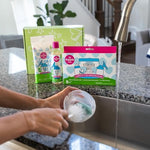 Dapple cleaning kit for breast pump parts and baby bottles