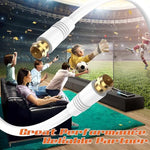 Ecjtu premium audio video coaxial extension cable set