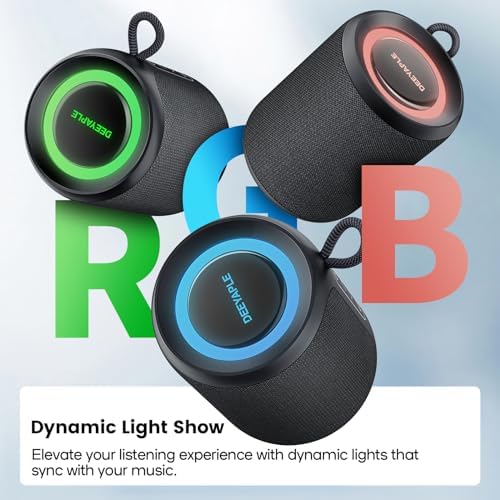 Rear view of Deeyaple portable waterproof speaker
