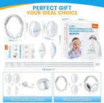 Orzbow 2-in-1 baby ear muffs with travel drawstring storage pouch