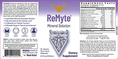 Unflavored liquid magnesium and multi mineral duo pack ingredients label.