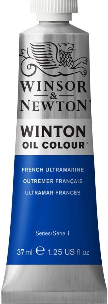 Winsor & Newton Winton Oil Colour French Ultramarine (263) in 37 ML Tube, Highly Pigmented Oil Painting Colors for Canvas & Paper, Art Supplies for Beginners & Professional Artists, Beige - Image 1